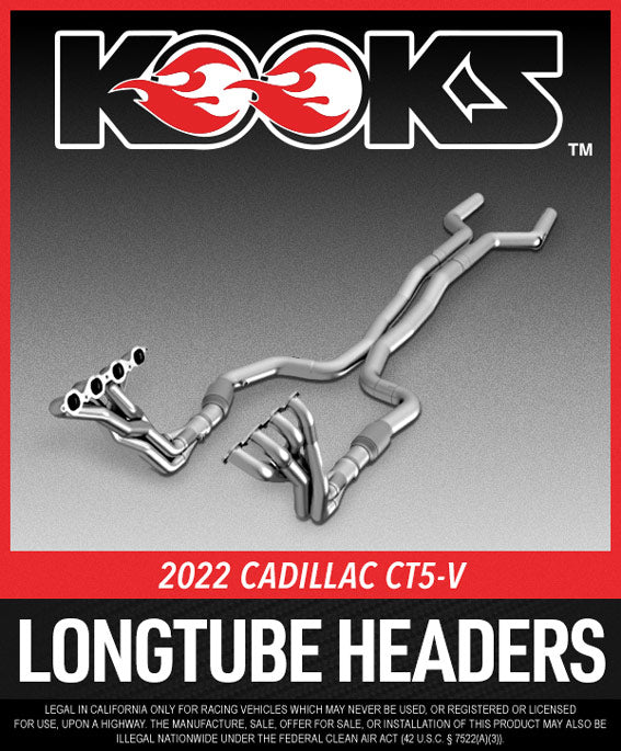 Kooks Headers Stainless Steel Longtube Headers: 2022 Cadillac CT5-V