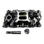 Edelbrock Chevy SB Performer EPS Manifold w/ Oil Fill Tube - Black Plasma