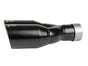 aFe Takeda 304 Stainless Steel Clamp-on Exhaust Tip Black 2-1/2ininlet x 3-1/2in Outlet X 12in L