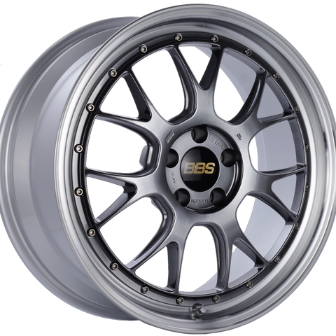 BBS LM-R 19x8.5 5x112 ET38 Diamond Black Center Diamond Cut Lip Wheel -82mm PFS/Clip Required