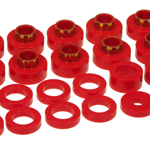 Prothane 80-86 Jeep CJ5/CJ7 Body Mount 22 Bushing Kit - Red