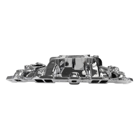 Edelbrock Chevy SB Performer EPS Intake Manifold w/ Oil Fill Tube - Chrome Plasma