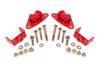 BMR Suspension 14-19 Chevrolet Corvette Motor Mount Kit - Red