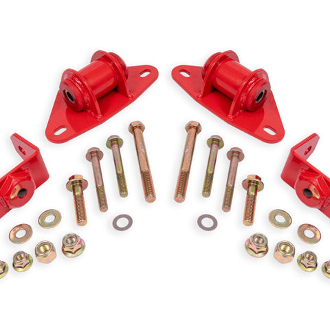 BMR Suspension 14-19 Chevrolet Corvette Motor Mount Kit - Red