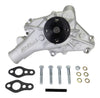 Edelbrock Long Water Pump For Small-Block Chevy, Reverse Rotation, Satin Finish