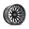 Vossen HFX-6 22x10 - 8x170 - ET-18 - Super Deep Face - 125.1 - Satin Black Wheel