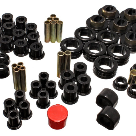 Energy Suspension 81-87 Chevy/GMC 4WD (W/ Stock Front Springs) Black Hyper-flex Master Bushing Set