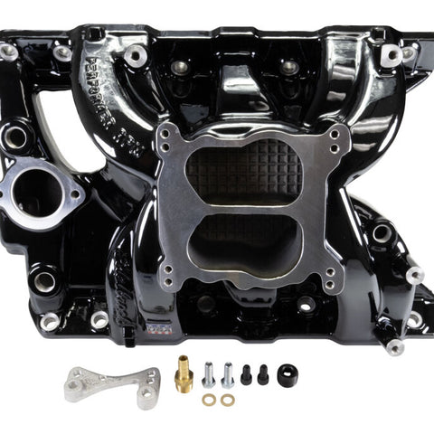 Edelbrock Pontiac 326-455 Performer RPM Intake Manifold - Black Plasma Finish