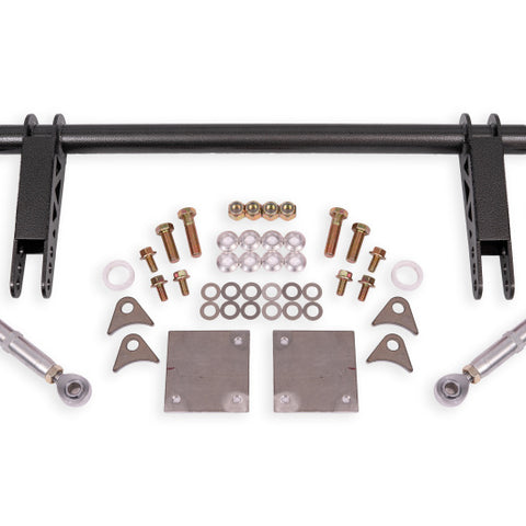 BMR 79-04 Ford Mustang 1.375in Rear Weld-on Anti-roll Bar Kit Hollow - Black Hammertone