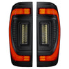 Oracle 19-23 GMC Sierra Black Series Flush Style LED Tail Lights - Factory Halogen
