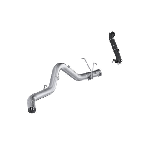 MBRP 15-16 Chevy Silverado / GMC Sierra 2500/3500HD 4in OD CatBack Single Side Exit w/ Downpipe - AL