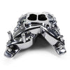Edelbrock Pontiac 326-455 Performer RPM Intake Manifold - Chrome Plasma Finish