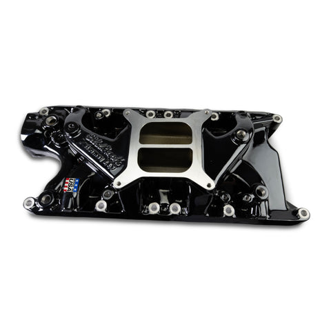 Edelbrock SB Ford Performer Intake Manifold - Black Plasma Finish