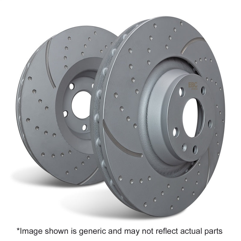 EBC 97-99 Porsche Boxster 2.5L (w/Cast Iron Rotor) GD Sport Rear Rotors