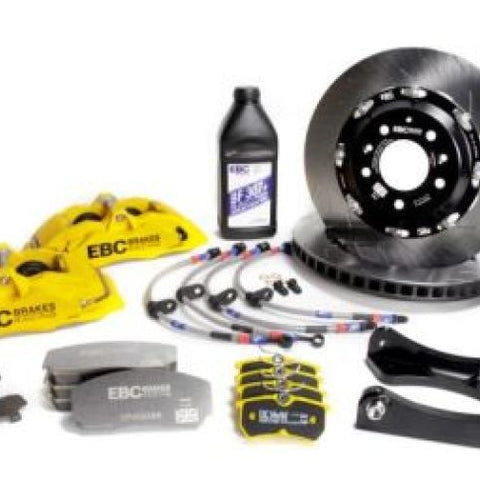 EBC Racing 00-07 BMW M3 (E46) Yellow Apollo-4 Calipers 355mm Rotors Front Big Brake Kit