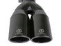 aFe Takeda 304 Stainless Steel Clamp-on Exhaust Tip Black 2-1/2ininlet x 3-1/2in Outlet X 12in L