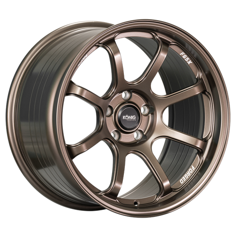 Konig Forged F6SX 18x11 5x114.3 ET40 Race Bronze Wheel (Knurled Bead)