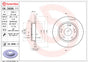 Brembo OE 16-24 Honda Civic/19-22 Insight UV Coated Brake Disc - Rear