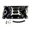 Edelbrock RPM Air-Gap Manifold for Small-Block Chevy Vortec - Black Plasma Finish