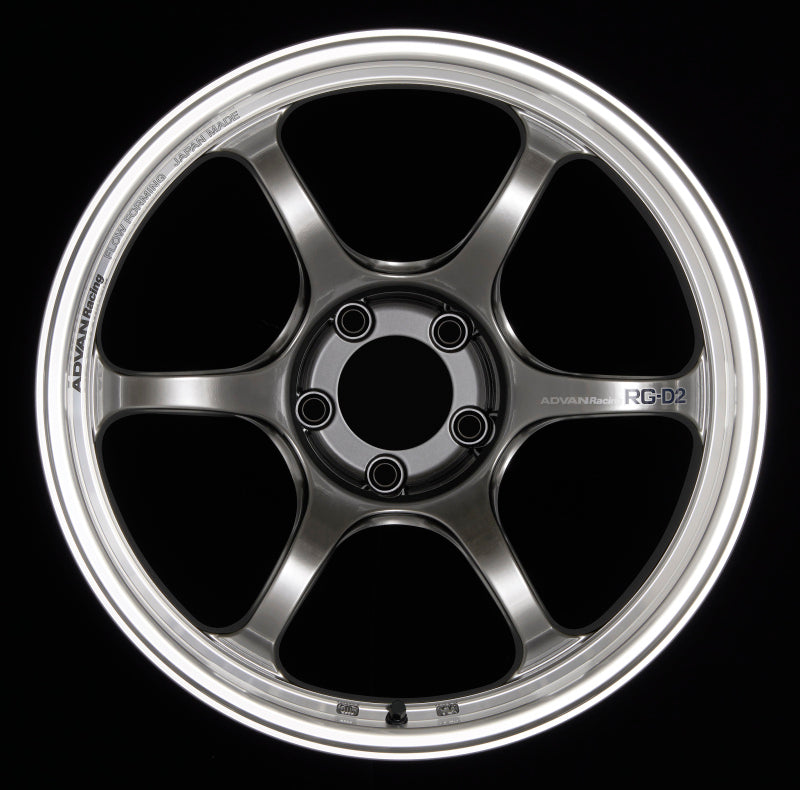 Advan RG-D2 16x8.0 +38 4x100 Machining and Racing Hyper Black Wheel
