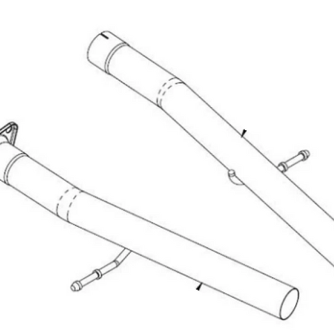 Corsa 2018-2024 Dodge Durango SRT Sport to Xtreme Non-Resonated Head Pipe Conversion Kit