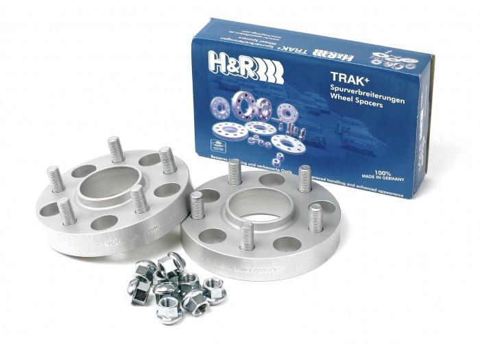 H&R Trak+ 25mm DRA Wheel Adaptor Bolt 5/120 Center Bore 65 Bolt Thread 14x1.25 Black
